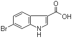 6-Bromoindole-3-carboxylic acid molecular structure (CAS 101774-27-0)