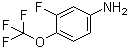 结构式 CAS# 1017779-69-9, 3-氟-4-(三氟甲氧基)苯胺