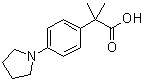 alpha,alpha-Dimethyl-4-(1-pyrrolidinyl)benzeneacetic acid molecular structure (CAS 1018660-79-1)