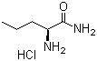 结构式 CAS# 101925-47-7, (S)-2-氨基戊酰胺盐酸盐