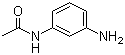 structure of CAS# 102-28-3, 3'-Aminoacetanilide;N-(3-Aminophenyl)acetamide; N1-(3-Aminophenyl)acetamide