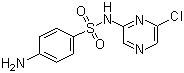 结构式 CAS# 102-65-8, 磺胺氯吡嗪; N-(5-氯-3-吡嗪基)-4-氨基苯磺酰胺