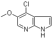 4-Chloro-5-methoxy-1H-pyrrolo[2,3-b]pyridine molecular structure (CAS 1020056-72-7)