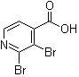 2,3-Dibromo-4-pyridinecarboxylic acid molecular structure (CAS 1020056-98-7)