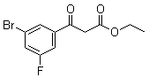 3-Bromo-5-fluoro-beta-oxobenzenepropanoic acid ethyl ester molecular structure (CAS 1020058-44-9)