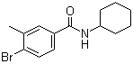 4-Bromo-N-cyclohexyl-3-methylbenzamide molecular structure (CAS 1020252-80-5)