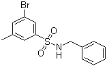 结构式 CAS# 1020252-85-0, 3-溴-5-甲基-N-苄基苯磺酰胺