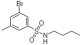 结构式 CAS# 1020252-93-0, 3-溴-N-丁基-5-甲基苯磺酰胺