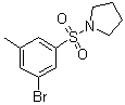 1-[(3-Bromo-5-methylphenyl)sulfonyl]pyrrolidine molecular structure (CAS 1020252-96-3)