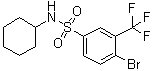 4-Bromo-N-cyclohexyl-3-(trifluoromethyl)benzenesulfonamide molecular structure (CAS 1020253-02-4)