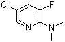 5-Chloro-3-fluoro-N,N-dimethyl-2-pyridinamine molecular structure (CAS 1020253-19-3)