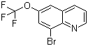 structure of CAS# 1020253-25-1, 8-Bromo-6-trifluoromethoxyquinoline