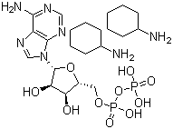 结构式 CAS# 102029-87-8, 腺苷 5'-(三氢二磷酸)环己胺盐