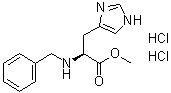 N-(Phenylmethyl)-L-histidine methyl ester dihydrochloride molecular structure (CAS 102029-99-2)