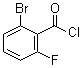 2-Bromo-6-fluorobenzoyl chloride molecular structure (CAS 1020718-20-0)