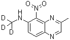 3-Methyl-N-(methyl-d<sub>3</sub>)-5-nitro-6-quinoxalinamine molecular structure (CAS 1020718-63-1)