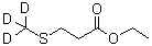 3-(Methyl-d<sub>3</sub>-thio)propanoic acid ethyl ester molecular structure (CAS 1020719-41-8)