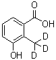 3-Hydroxy-2-(methyl-d<sub>3</sub>)benzoic acid molecular structure (CAS 1020719-51-0)