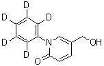 5-(羟甲基)-1-(五氘苯基)-2(1H)-吡啶酮分子结构 (CAS 1020719-52-1)