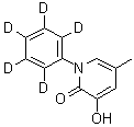 3-羟基-5-甲基-1-(五氘苯基)-2(1H)-吡啶酮分子结构 (CAS 1020719-53-2)