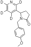 1-[(4-Methoxyphenyl)methyl]-5-(3-pyridinyl-2,4,5,6-d<sub>4</sub>)-2-pyrrolidinone molecular structure (CAS 1020719-59-8)