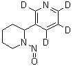 5-(1-亚硝基-2-哌啶基)吡啶-2,3,4,6-d<sub>4</sub>分子结构 (CAS 1020719-68-9)