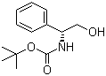 结构式 CAS# 102089-74-7, Boc-D-苯甘氨醇; (R)-N-叔丁氧羰基-2-苯甘氨醇