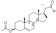 (20S)-3beta-Acetoxypregn-5-ene-20-carboxaldehyde molecular structure (CAS 10211-88-8)