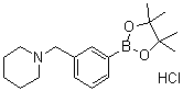3-(哌啶-1-基甲基)苯硼酸频哪醇酯盐酸盐分子结构 (CAS 1021186-08-2)