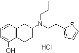 5,6,7,8-Tetrahydro-6-[propyl[2-(2-thienyl)ethyl]amino]-1-naphthalenol hydrochloride molecular structure (CAS 102120-99-0)