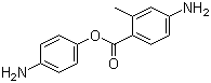 4-Amino-2-methylbenzoic acid 4-aminophenyl ester molecular structure (CAS 1021396-69-9)