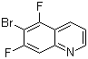6-溴-5,7-二氟喹啉分子结构 (CAS 1022091-49-1)