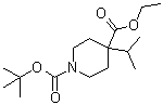 结构式 CAS# 1022128-75-1, 4-异丙基-1,4-哌啶二甲酸 1-叔丁基 4-乙基酯