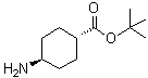 反式-4-氨基环己烷羧酸叔丁酯分子结构 (CAS 1022159-15-4)