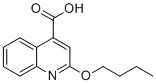 2-丁氧基喹啉-4-羧酸分子结构 (CAS 10222-61-4)