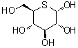 5-硫代-alpha-D-吡喃葡萄糖分子结构 (CAS 10227-19-7)