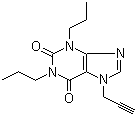 3,7-二氢-1,3-二丙基-7-(2-丙炔-1-基)-1H-嘌呤-2,6-二酮分子结构 (CAS 102284-70-8)