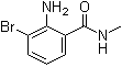structure of CAS# 1022960-45-7, 2-Amino-3-bromo-N-methylbenzamide