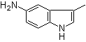 3-甲基-1H-吲哚-5-胺分子结构 (CAS 102308-52-1)