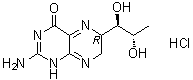 [6R-[6R*(1R*,2S*)]]-2-氨基-6-(1,2-二羟基丙基)-6,7-二氢-4(1H)-蝶啶酮单盐酸盐分子结构 (CAS 102340-67-0)