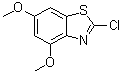 2-氯-4,6-二甲氧基苯并噻唑分子结构 (CAS 1023559-29-6)