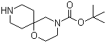 1-氧杂-4,9-二氮杂螺[5.5]十一烷-4-甲酸叔丁酯分子结构 (CAS 1023595-11-0)