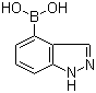 结构式 CAS# 1023595-17-6, 1H-吲唑-4-硼酸