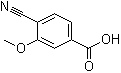 4-氰基-3-甲氧基苯甲酸分子结构 (CAS 102362-00-5)