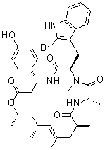 Jasplakinolide分子结构 (CAS 102396-24-7)