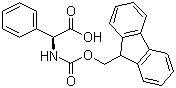 structure of CAS# 102410-65-1, Fmoc-L-phenylglycine;[(9H-Fluoren-9-ylmethoxycarbonylamino)]phenylacetic acid; Fmoc-Phg-OH