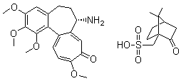 (S)-N-Deacetylcolchicine d-10-camphorsulfonate molecular structure (CAS 102419-98-7)
