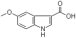 5-甲氧基吲哚-3-羧酸分子结构 (CAS 10242-01-0)