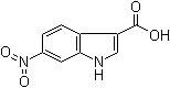 6-硝基-1H-吲哚-3-羧酸分子结构 (CAS 10242-03-2)