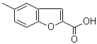 structure of CAS# 10242-09-8, 5-Methyl-2-benzofurancarboxylic acid;5-Methyl-1-benzofuran-2-carboxylic acid